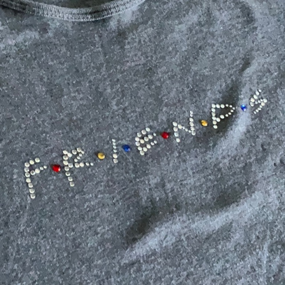NBC Store FRIENDS T-Shirt Rhinestones Women’s S - Picture 3 of 11